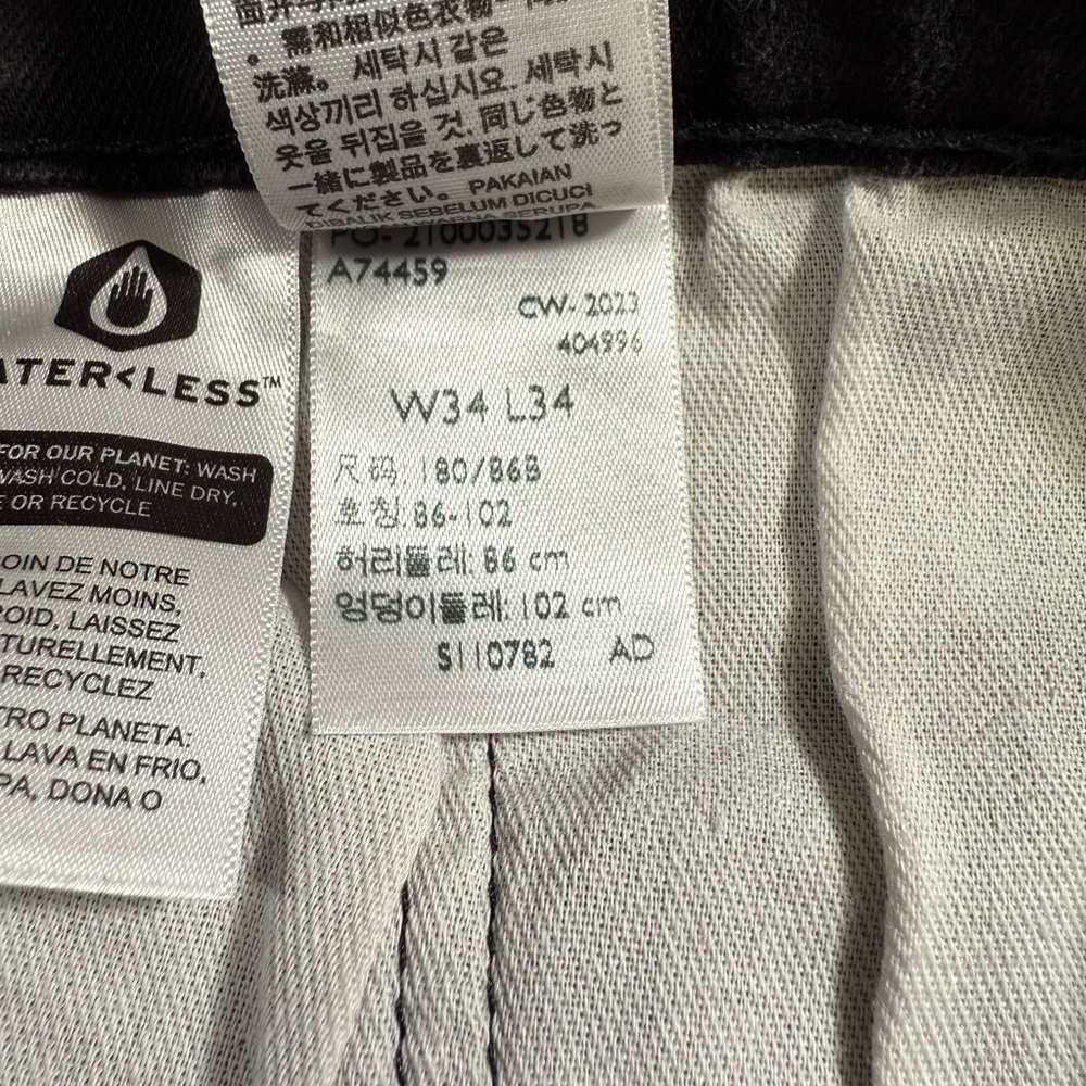 Levi's  Men’s 511 Slim fit Charcoal Denim Pants size 34/34 - Picture 5 of 6
